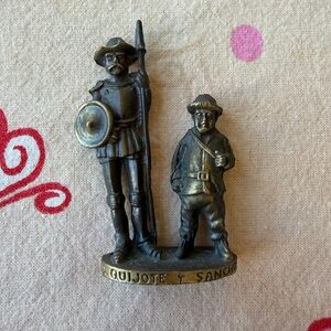 Bronze Don Quixote and Sancho Panza Figurine